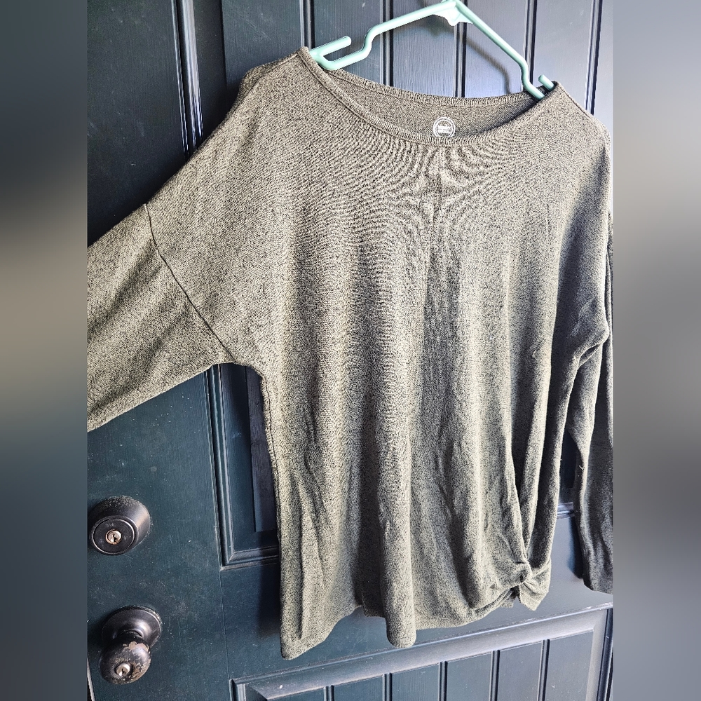 Wonder Nation girls knot detailed lightweight sweater
